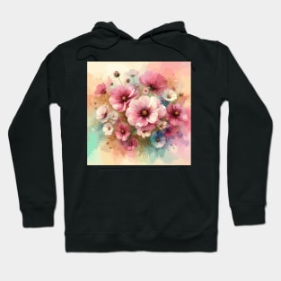 Light Pink Cosmos Flower Hoodie